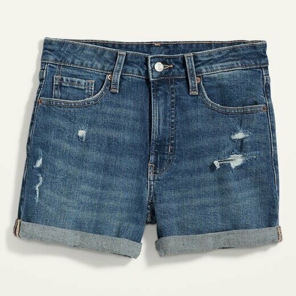 NWT: old navy High-Waisted O.G. Straight Ripped Jean Shorts (28) $40 - Picture 3 of 15
